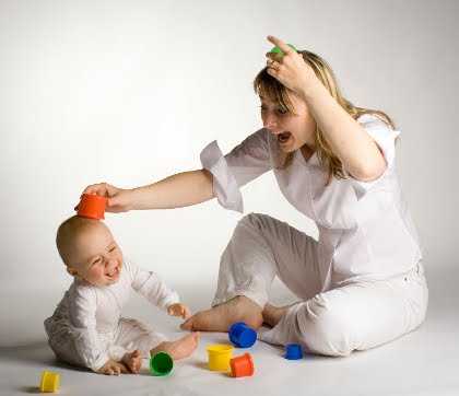 madre jugando