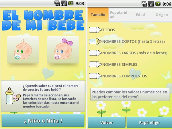 ¡Esta app cuenta con una base de datos de 1000 nombres de bebés categorizados según origen género, y más!